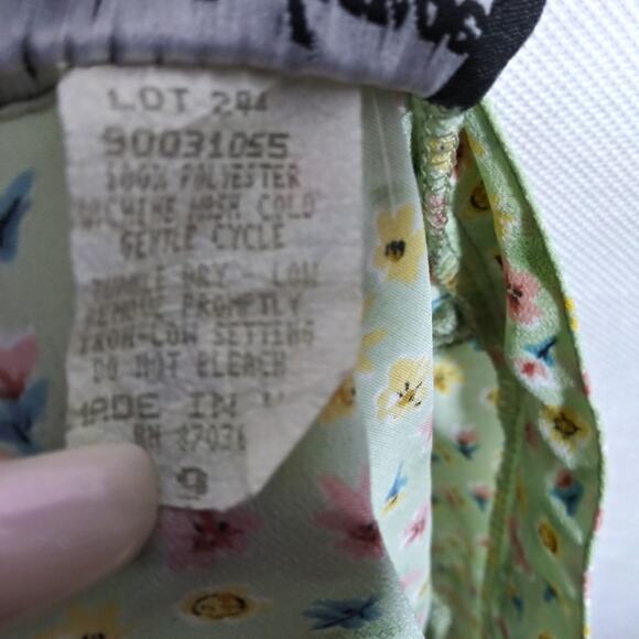 Exact Change Vintage 90s Floral Skater Skirt Mini Soft Girl Size 9 - Picture 6 of 6